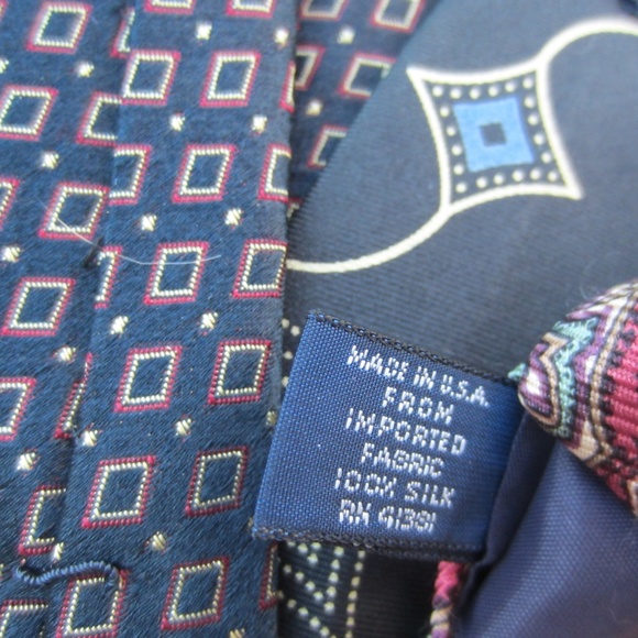 Polo Ralph‎ Lauren Vintage Handmade Ties Silk Floral Lot Of 3 made in USA - Picture 12 of 17